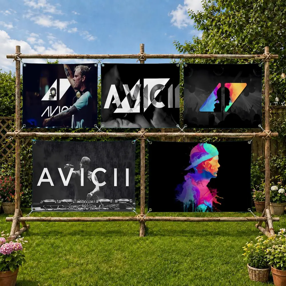 Avicii Record Producer Flags Flag Soft skin-friendly Durable Tapestry Outdoor party Home living room bedroom Decoration