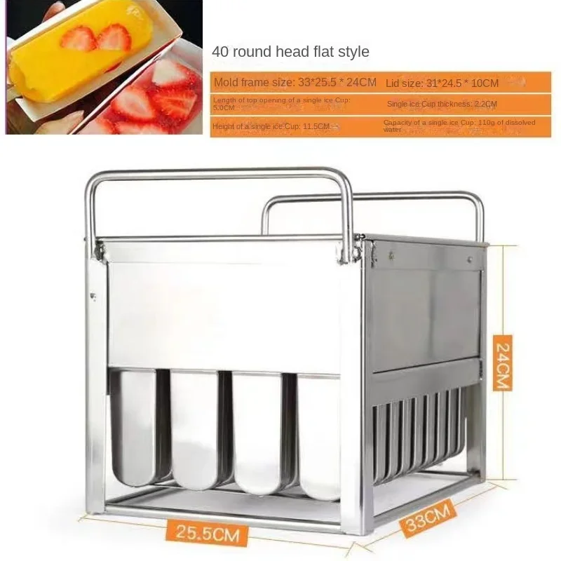 304 Stainless Steel DIY Ice Pop Mold Ice Lolly household popsicle mould homemade ice cream mould 40 molds