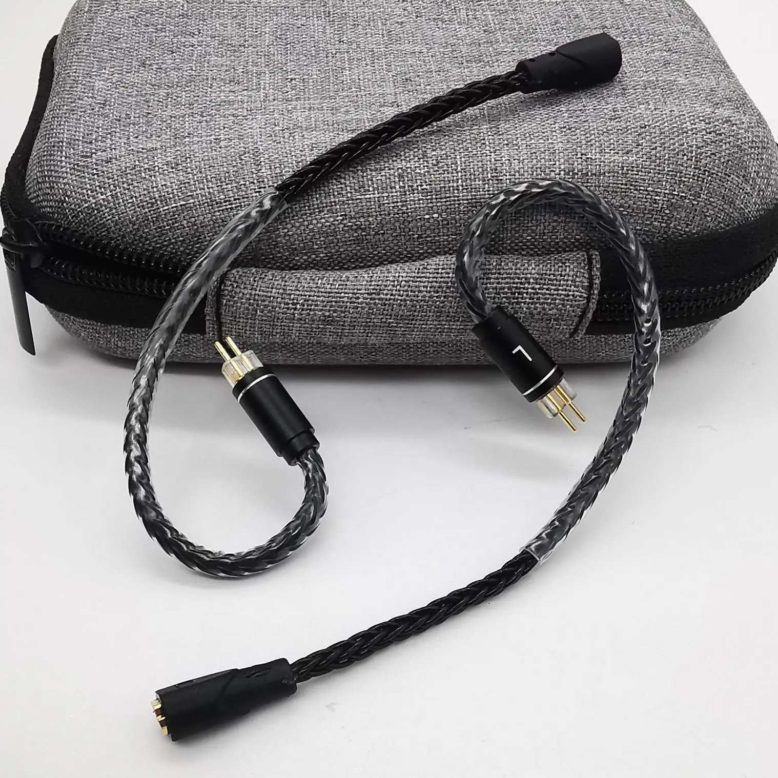 Custom Earphone Pin Converter Cable, MMCX Female to 0.78Pin, QDC, HD650 Adapter, Coaxial Silver Plated Wire