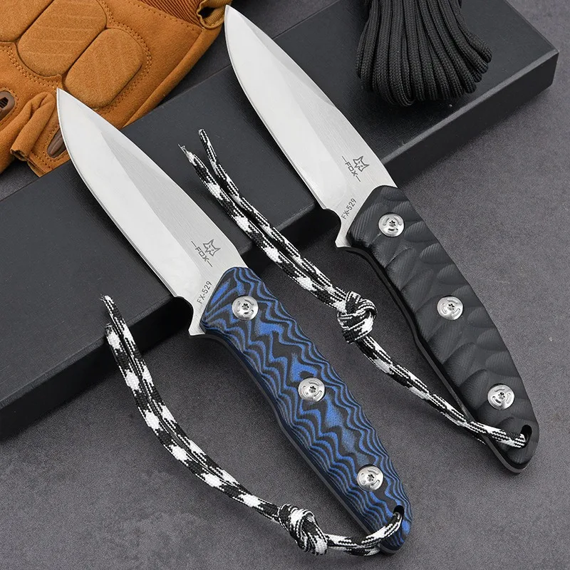 High hardness sharp straight knife Outdoor knife Wilderness portable survival knife Wilderness tactical knife camping self-defe