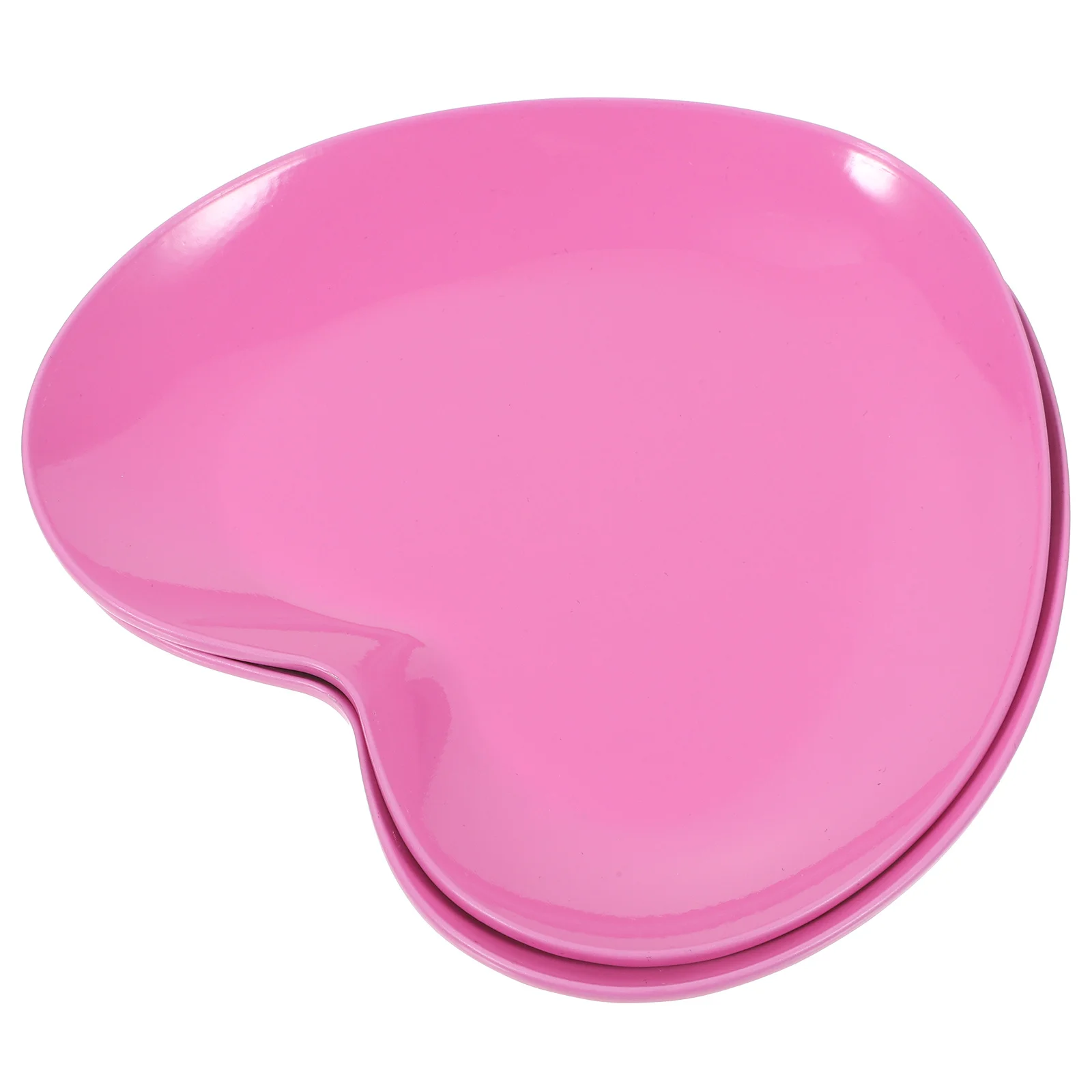 2 قطعة صينية حلية على شكل قلب منظم مجوهرات من الفولاذ المقاوم للصدأ