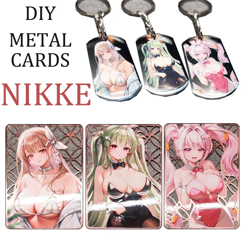 NIKKE Goddess of Victory DIY Kayli Mills Soda viper Twinkling Bunny Metal cut-out card Christmas birthday presents