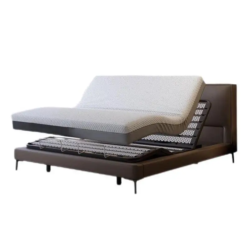 Italian minimalist tofu block smart electric bed modern minimalist master bedroom double bed multi-functional suspended