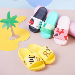 Cute Insects Cartoon Children Slippers Bee Dragonfly Comfort Non-Slip Kids Bathroom Shoes Summer Casual Boys Girls Home Slippers