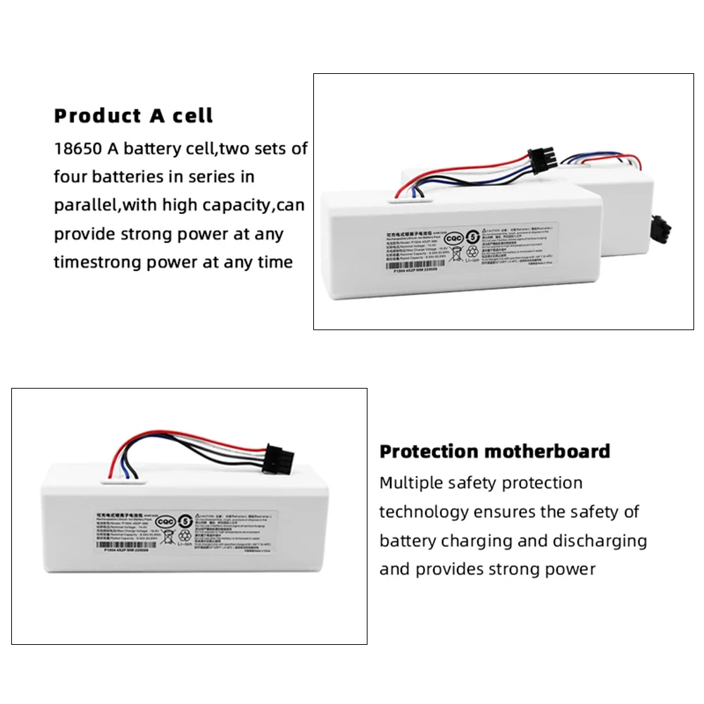 Batería de litio para robot aspirador Xiaomi Mijia, pila recargable de repuesto, 14,4 V, 6500mAh, 1C, STYTJ01ZHM, nueva