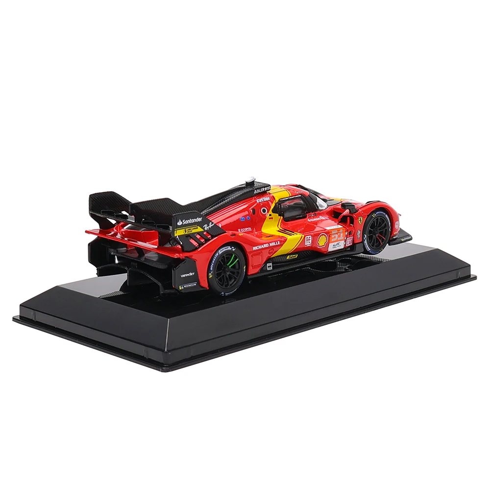 Bburago 1:43 Le Mans Ferrari 499P 2022 488 250 512 Alloy Luxury Vehicle Diecast Pull Back Cars Model Toy Collection Gift