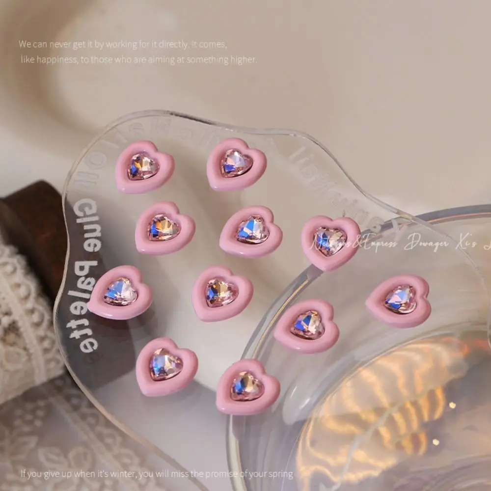 Y2K Style Nail Art Decorations 3D Inlaid Rhinestone Nail Art Accessories Love Star Shaped Sweet Cool