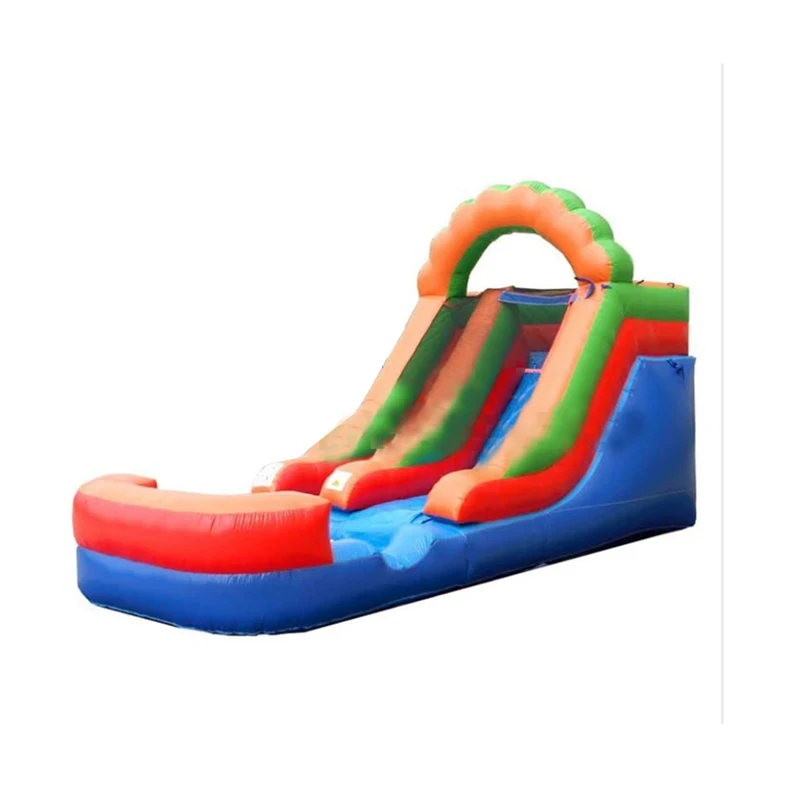 Hot Sale Outdoor Water Slide Inflatable Slide with Pool For Kids and Adult