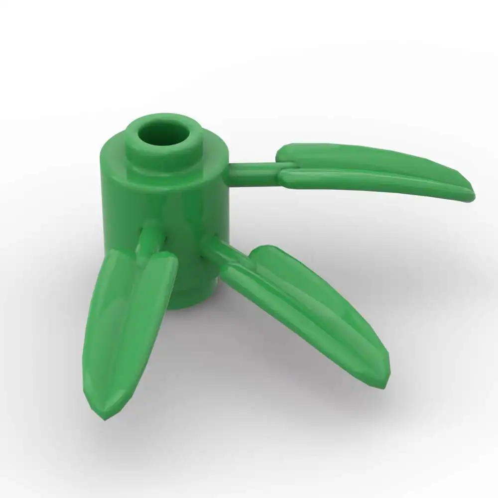 

MOC 10 шт. часть кирпича 30176 набор строительных блоков для растений, травы, круглые 1x1 с 3 бамбуковыми листьями, кирпичи, игрушка из частиц, подарок на день рождения для ребенка