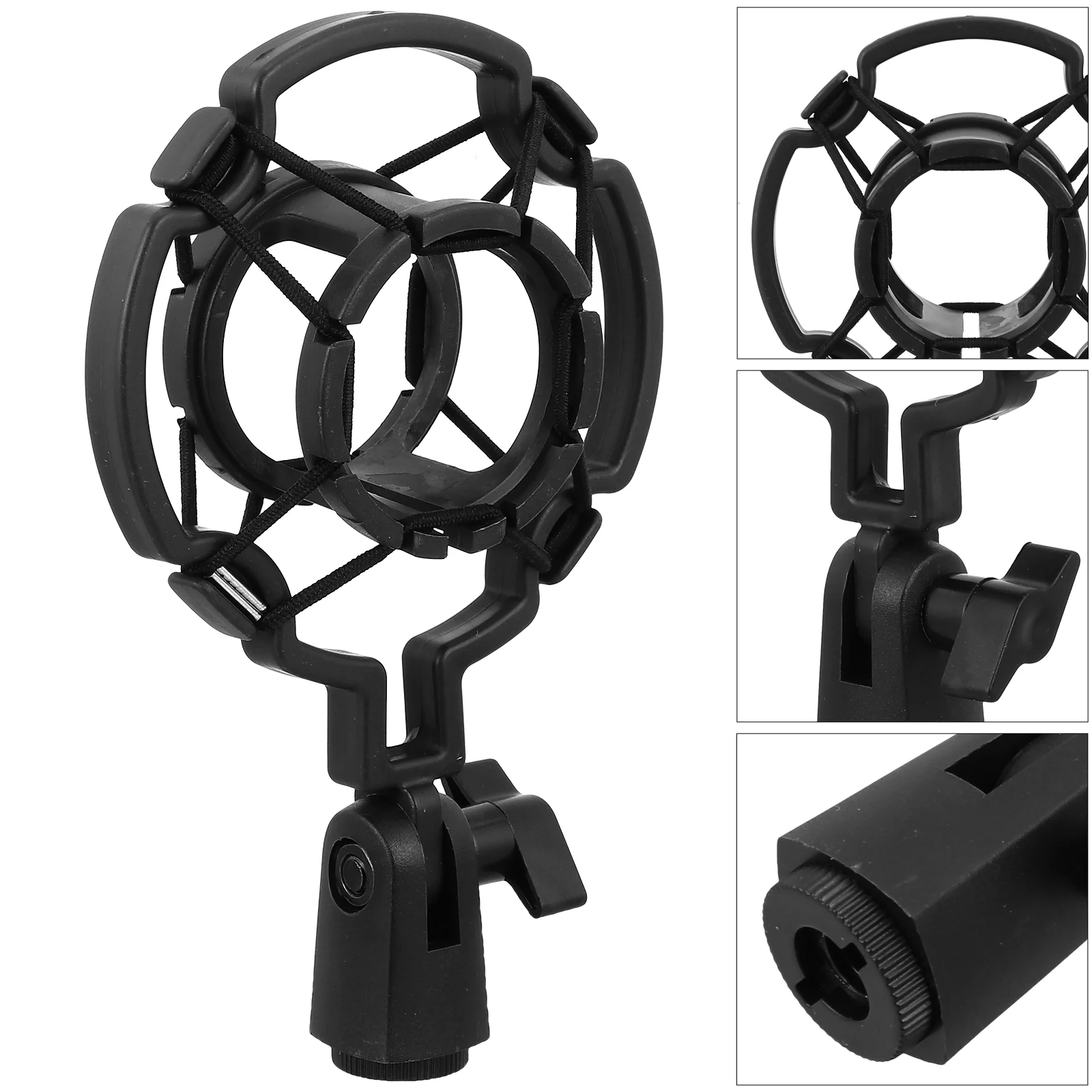 Microphone Shock Mount Universal Shockproof Rack Anti Vibration Bracket Shockmount for Holder Storage Plastic