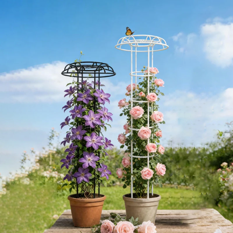 garden-plant-shelves-umbrella-shape-splicing-flower-stand-outdoors-vegetable-climbing-rattan-trellis-diy-flowers-pot-stands