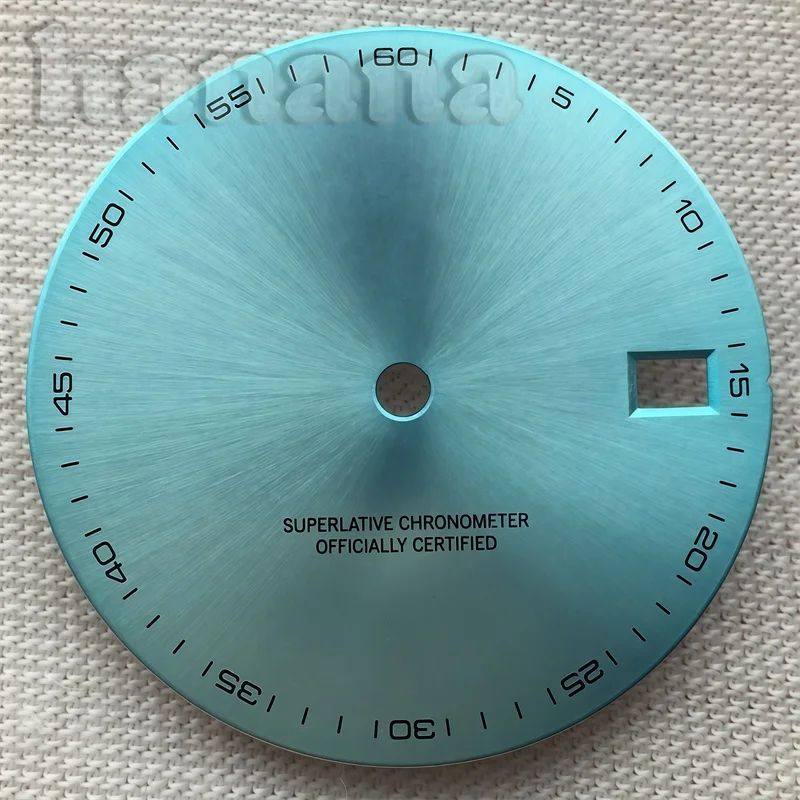 29mm NH35 Dial Blue Gold Sand Dial No Lume Suitable for NH35/NH36 Movement Watch Modification Accessory
