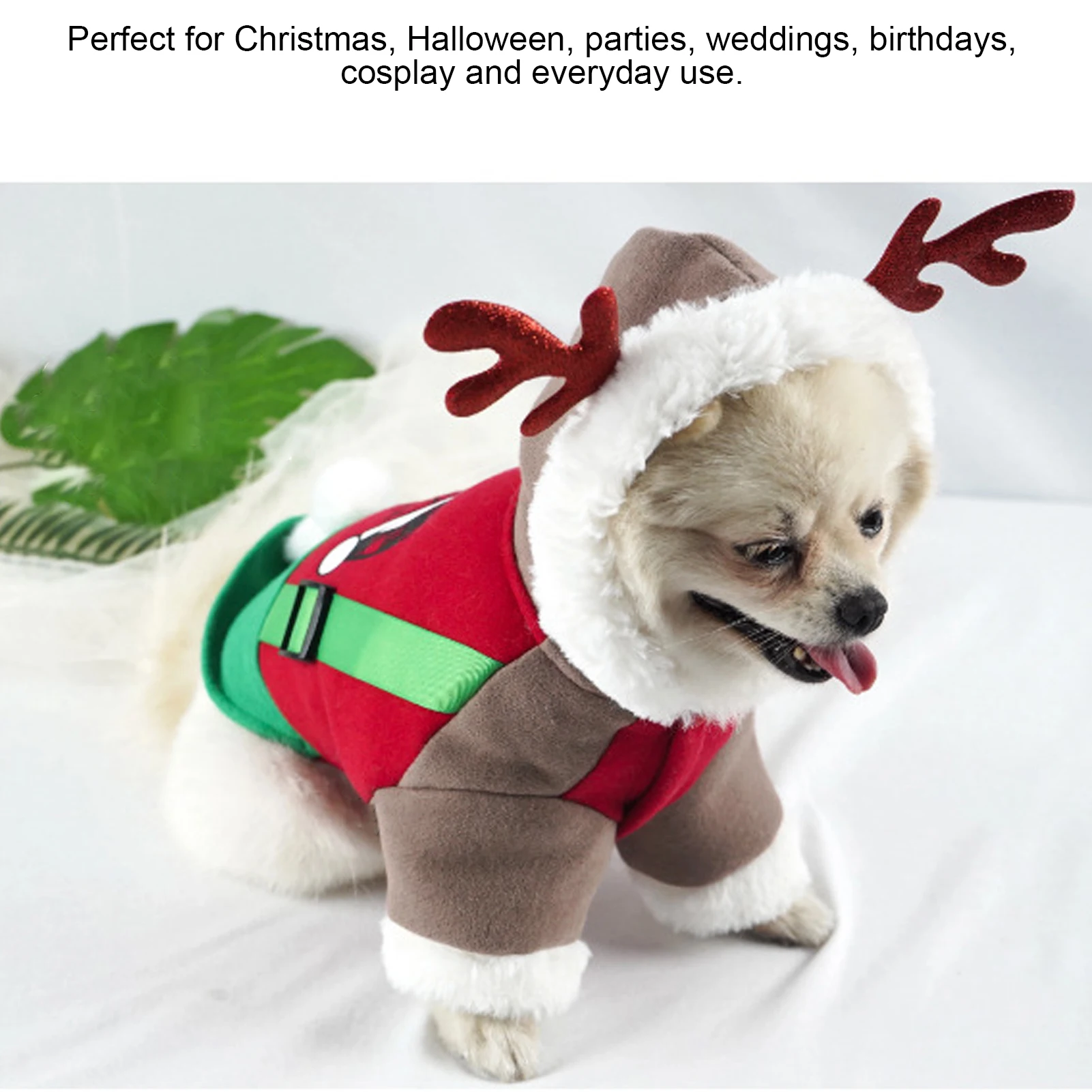 Pet Christmas Costume Autumn And Winter Seasons Cute Deer Costumes For Small And MediumSized Dogs