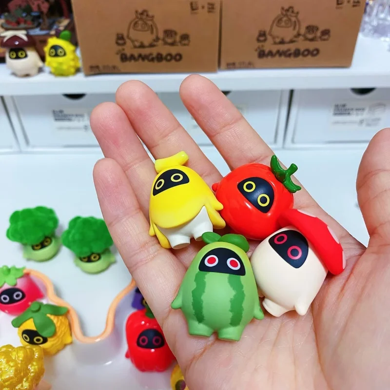 miHoYo Zenless Zone Zero Bangboo Garden Kingdom Series Blind Box Leuke Mini Groente Fruit Figuur Desktop Decoratie Model Cadeau