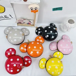 Disney Cartoon Shoulder Bags Anime Mickey Mouse Minnie Fashion Cute Coin Purse Children's Messenger Bag Crossbody Bag Gifts