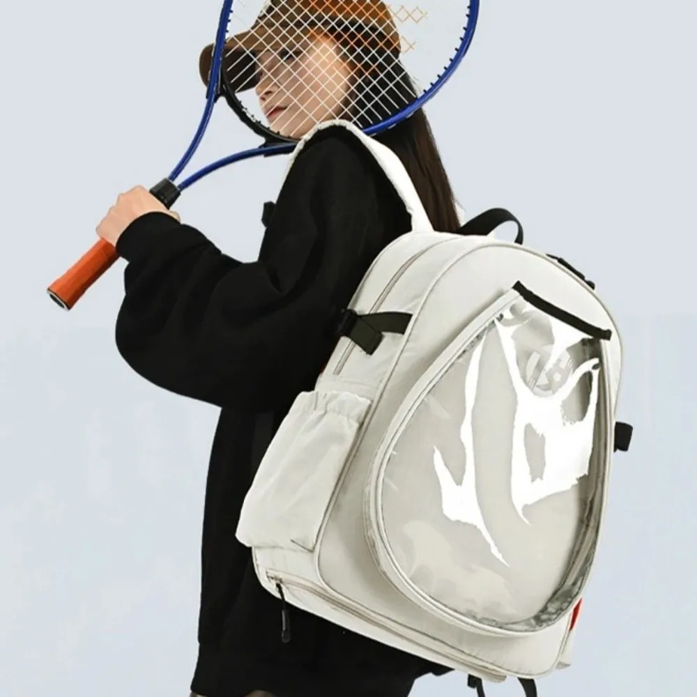 

Multifunctional Tennis Racket Backpack with Shoes Pocket Large Capacity Badminton Rackets Bag Waterproof Lightweight Sports Bag