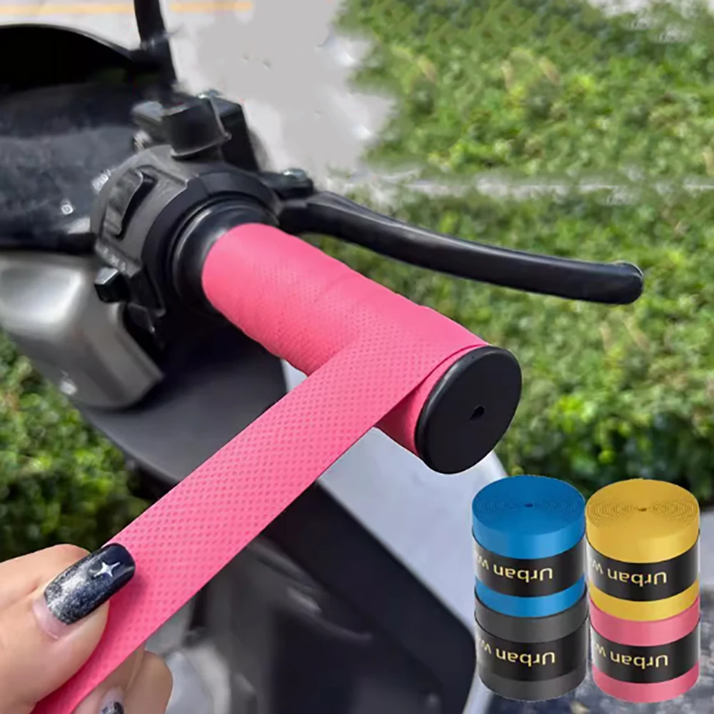 Width 25mm Elastic Bandage Car Bicycle Handle Cover Self-Adhesive Wrapping Tape Anti Slip Heat-Insulating Sweat Absorbing Tape