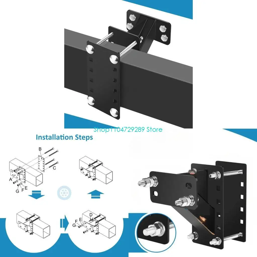 

Carbon Steel Spare Wheel Bracket Quick Assembly For 4 & 5 & 6 Lug Size Perfect For Frequent Tire Changes For SUVs Trucks