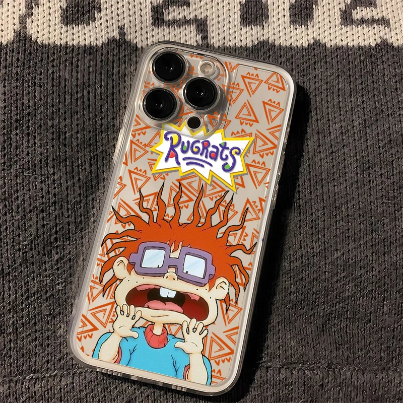 Cartoon Funny Phone Case For r-rugrats Samsung S24 S23 S22 S21 S20 S10 FE Note20 Note10 Plus Ultra Lite 5G Clear Soft TPU Cover