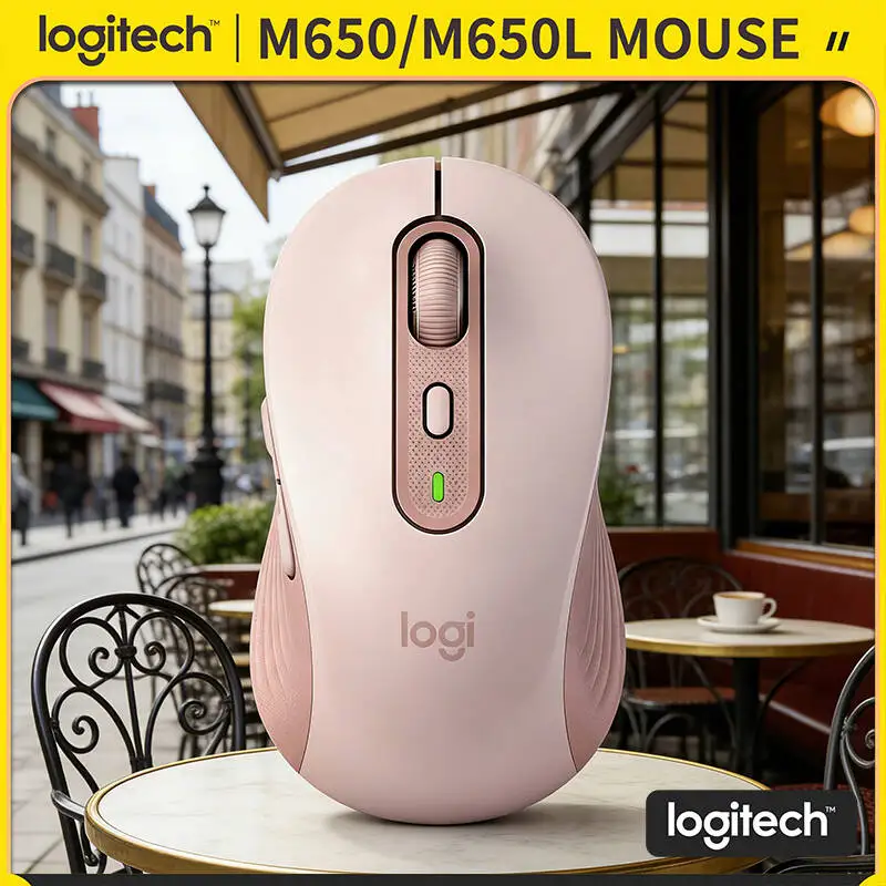 

Logitech M650/M650L Wireless Mouse - Advanced Optical Tracking (4000 DPI), 10m Range, Ergonomic Design, 24-Month Battery