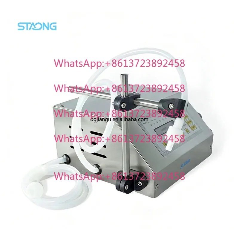 Electric Pump Liquid Filling Machine GFK-160 Digital Control Semi-Automatic Desktop Water Dispenser Small Quantitative Pump
