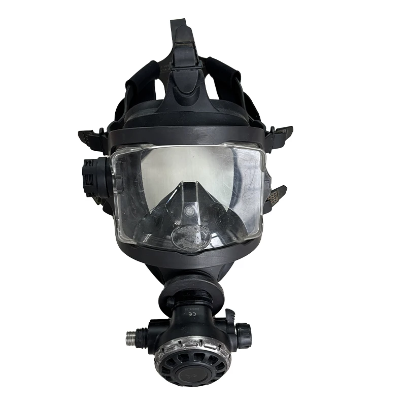 Full Face Silicone Diving Mask Foldable Anti Fog Adjustable 180 Wide View Dry Breathing Waterproof Eco-Friendly Snorkel