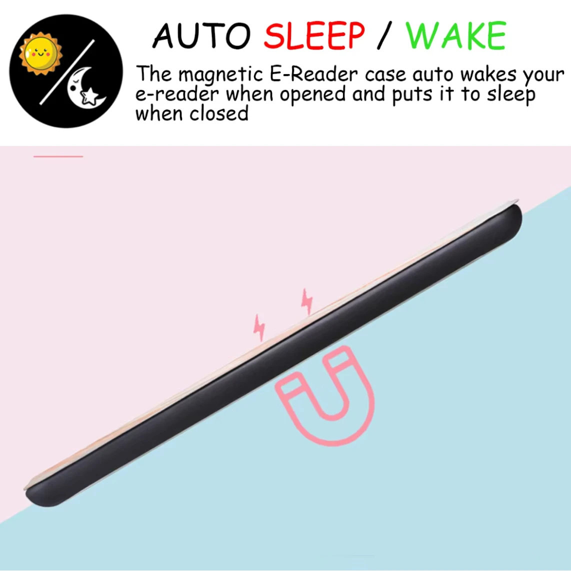 

Для Kindle RS23CV C2V2L3 Красочный чехол из искусственной кожи Funda 2024 2022 Мягкий чехол из ТПУ 11-го поколения Чехол для автоматического пробуждения и сна 6-дюймовая электронная книга