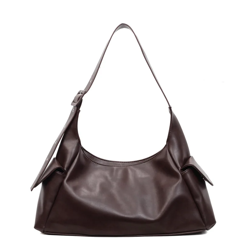 حقيبة يد كاجوال شتوية لعام 2025، محفظة كتف واسعة للنساء، حقيبة كروس بسيطة، حقيبة أنيقة من النهار إلى الليل، حقيبة حبال مزخرفة #5