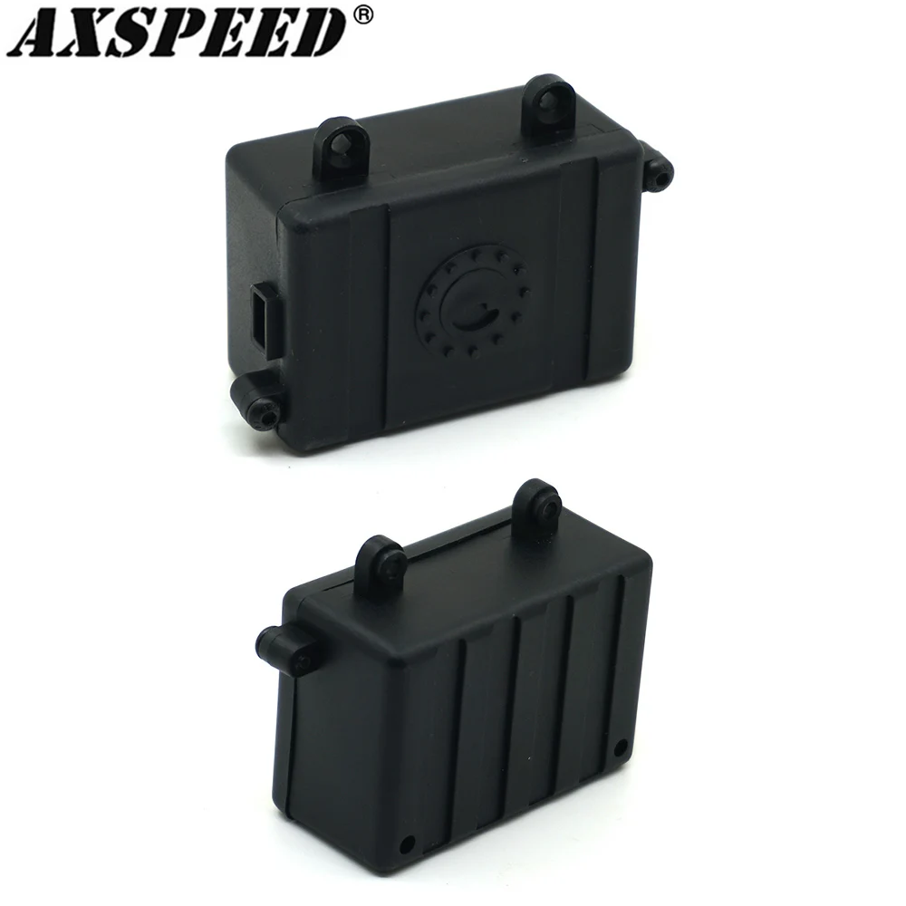 AXSPEED Receiver Waterproof Box RC ESC Receiver Dustproof Protector for 1/10 RC Crawler Car TRX4 SCX10 90027 90046 D90 Parts