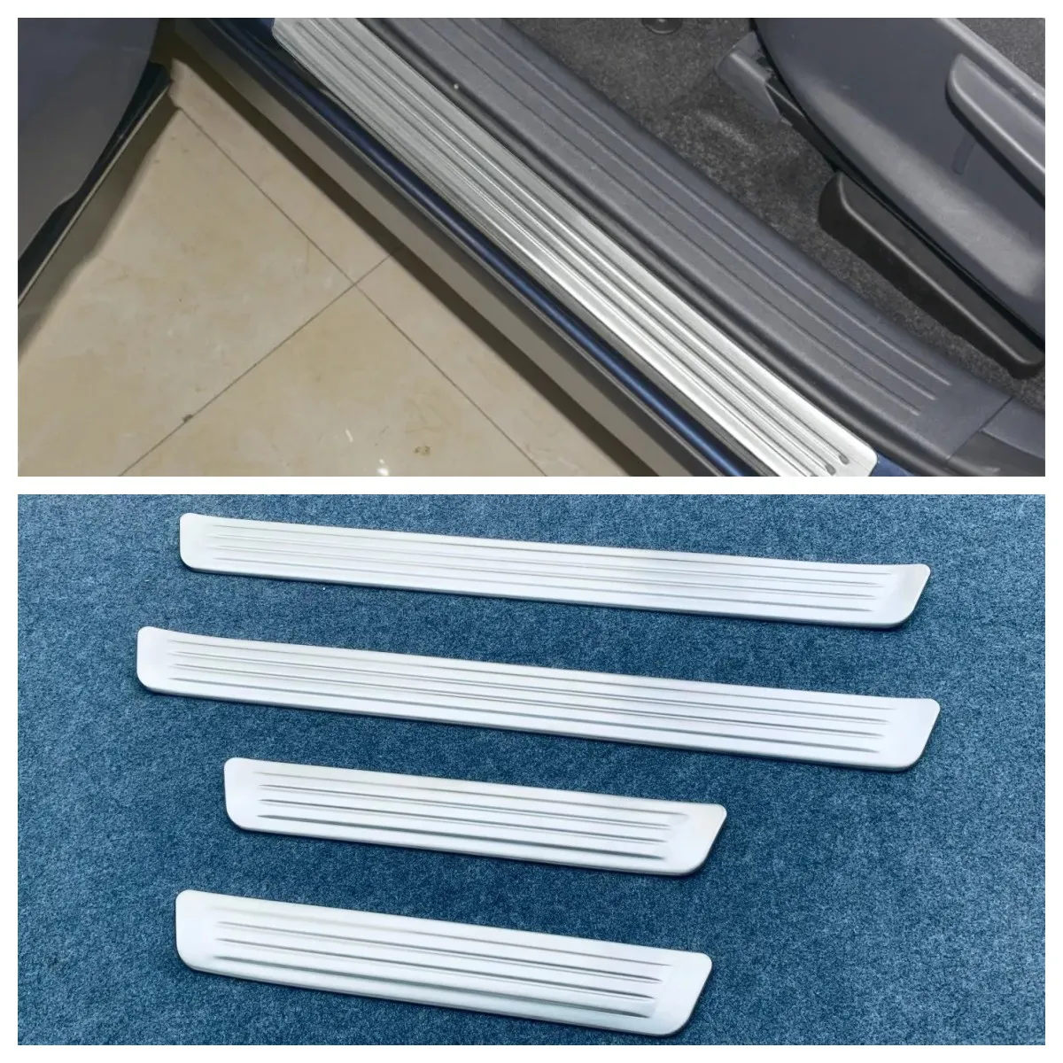 For Toyota Prius 60 Series 2023 2024 Door Sill Cover Threshold Scuff Plate Pedal Protection Sticker Car Styling Accessories