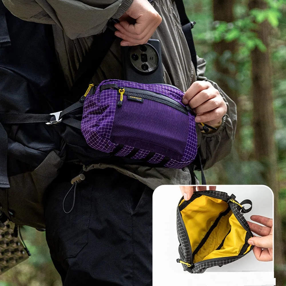 

UHMWPE xpac Waterproof Waist Pack - Tactical MOLLE EDC Belt Bag For Hiking Camping Cycling Running Expandable Outdoor Pouch 78g