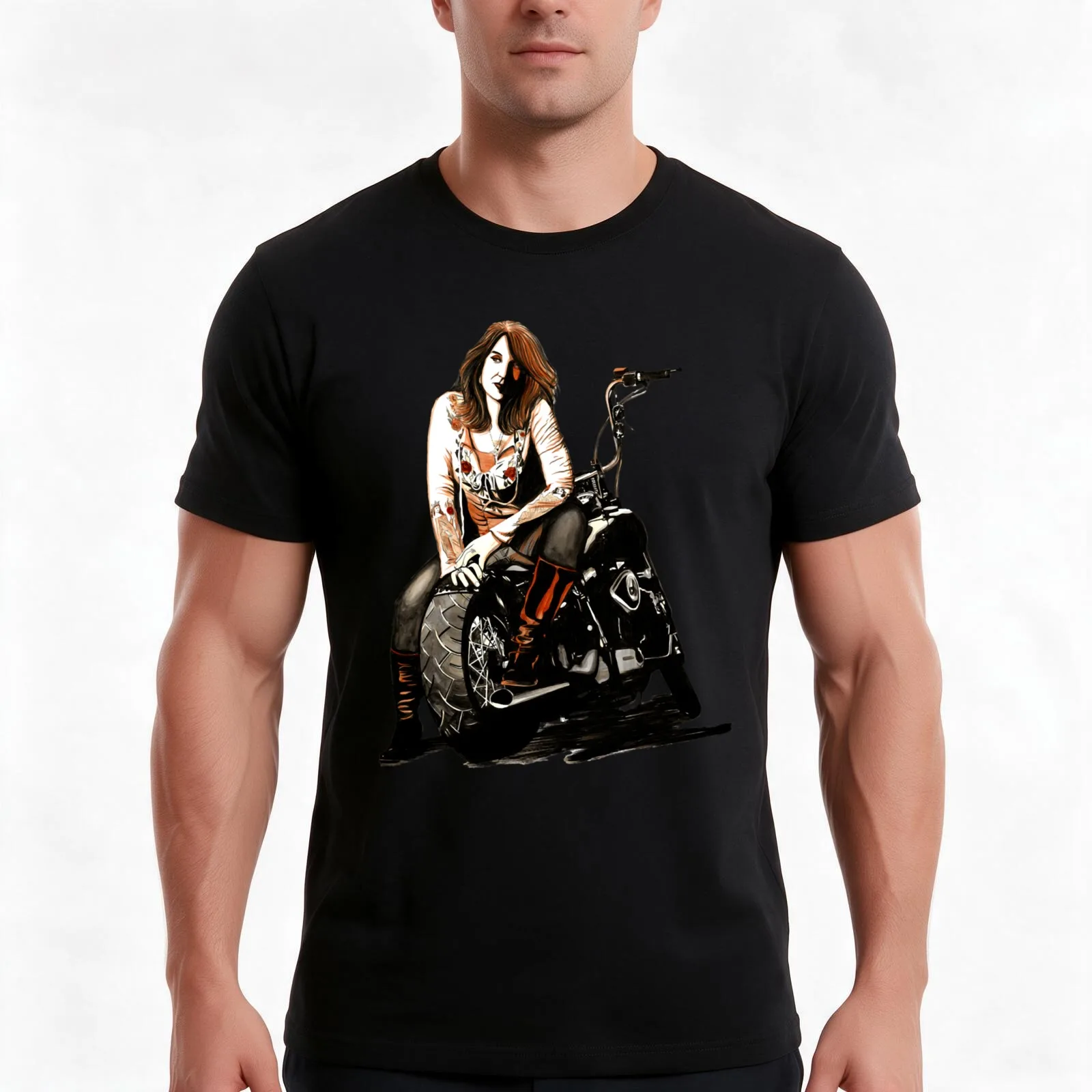 Gemma Teller Morrow T-Shirt, Summer Casual Cotton Tee, Oversized Streetwear Tops, Vintage Graphic Print, Loose Fit Short Sleeve