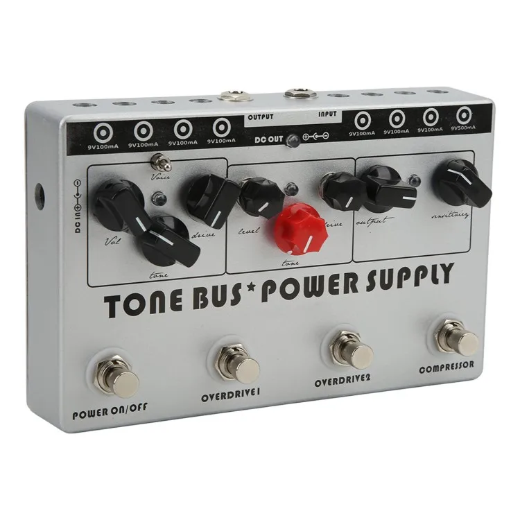 

Hooqu Multi Effect Processor Tone Bus 8 Output Power Supply Guitar Combination Effects Pedal DC 9V