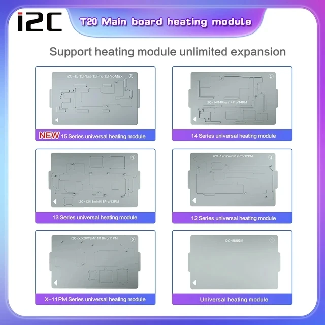 i2C T20 AI Smart Desoldering Station Preheating Table For Android PCB IC Motherboard Repair Modules