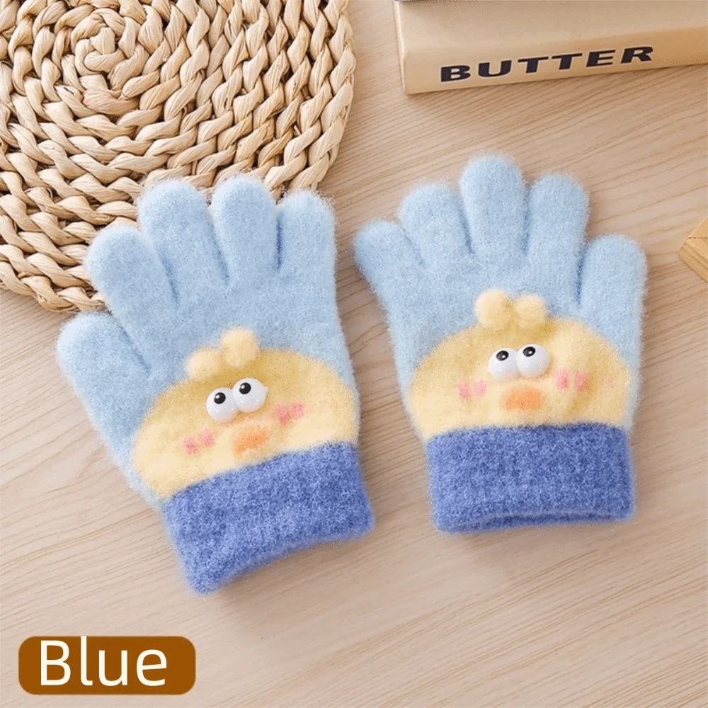 

Новые утолщенные зимние детские перчатки с пятью пальцами, теплые перчатки для мальчиков и девочек, морозостойкие перчатки, детские теплые инструменты, перчатки с героями мультфильмов
