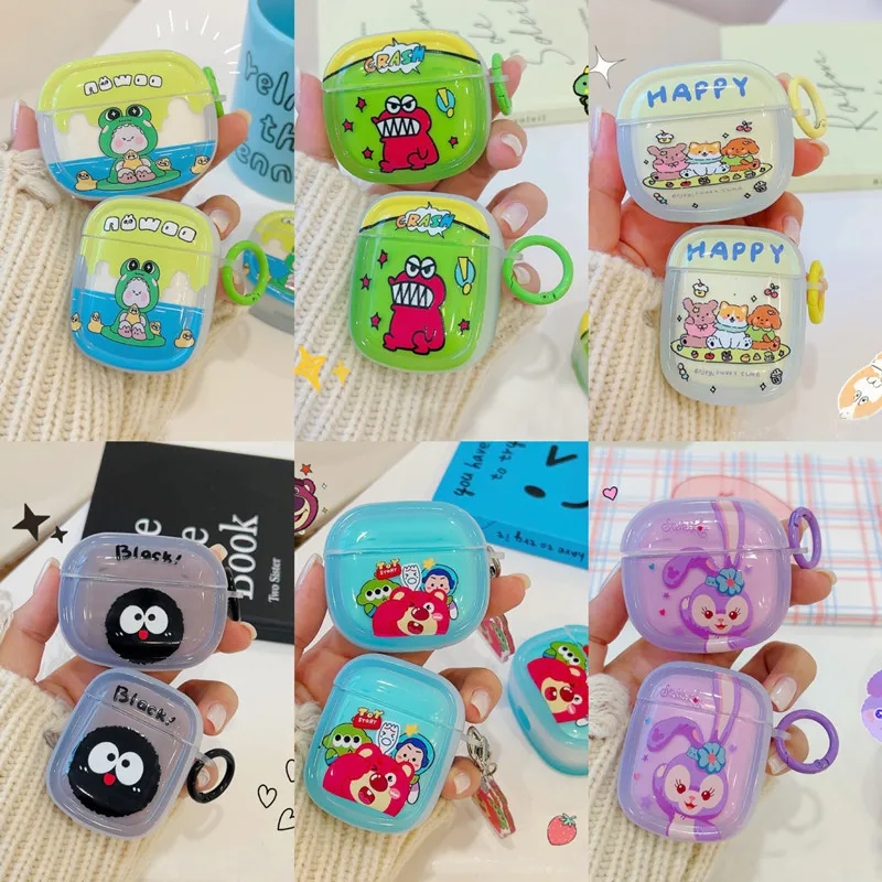 Disney Cute Lotso Stellalou Frog Dog For Apple AirPods 1 2 3 Generation For Airpods Pro/Pro2 Wireless Bluetooth Headphone Case