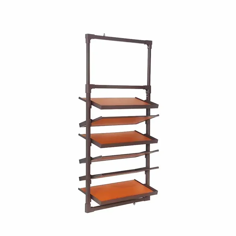 

Cloakroom rotating shoe rack 360 degree multifunctional hardware accessories wardrobe flip rack