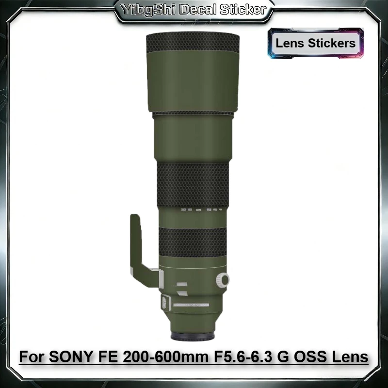 For SONY FE 200-600mm F5.6-6.3 G OSS Lens Sticker Vinyl Wrap Film Lens Body Protective Sticker Protector Coat SEL200600G
