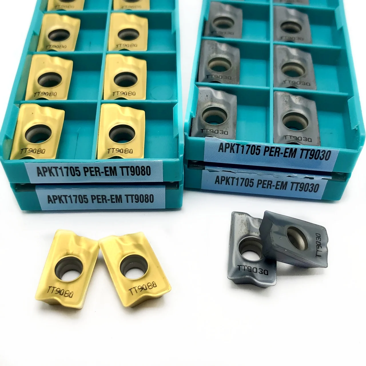 High qualit 10PCS APKT1705 PER TT9080 TT9030 Carbide Milling Inserts CNC Lathe Cutter Turning Tool APKT Blades Carbide insert