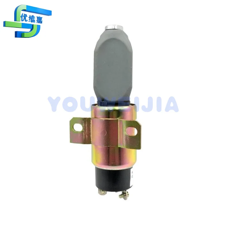 Diesel Engine Fuel Shutdown Stop Solenoid, Cummins OEM, 3864274, 1751-2467UIBIS5A, SA-3766T, 1700-2536, SA-3933-24