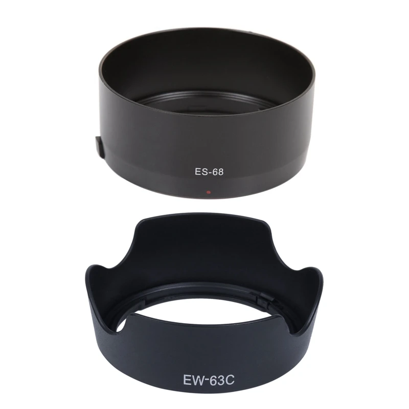 HFES Lens Hood Camera Lens Hood EW-63C EW63C For Canon EF-S 18-55Mm F / 3.5-5.6 IS STM & Bayonet Mount Lens Hood For Canon Ef 50