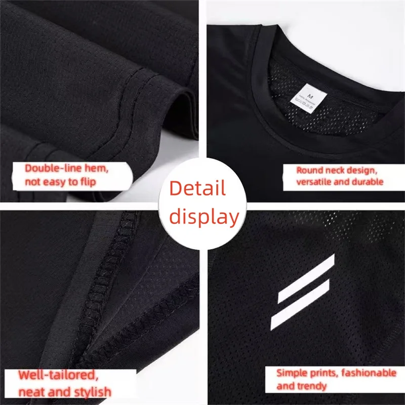 Summer Fitness Fashion Sports Tank Top Men's Breathable Fit Training Sleeveless T-shirt Quick Drying vest male Fitness Clothing