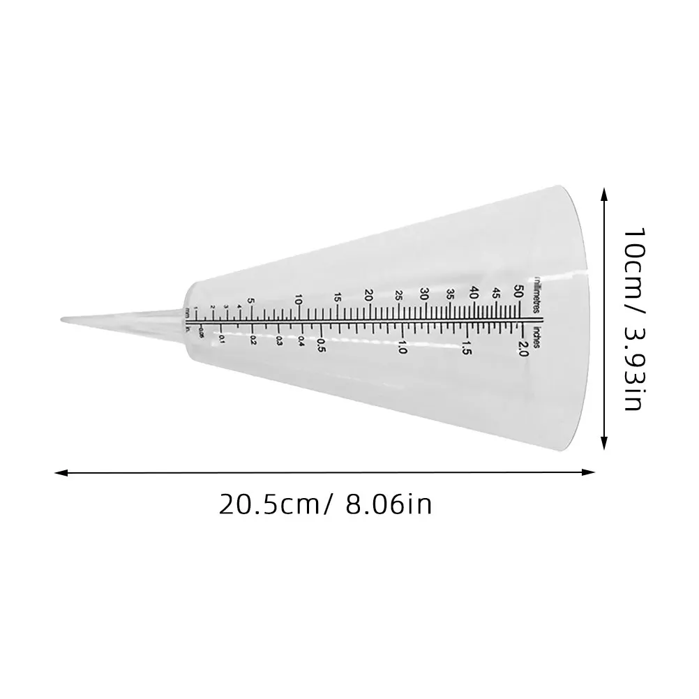 Gauge 35Cm Capacity Plastic Measuring Cup For Outdoor Farming Meteorological Research Instrumentation Rainfall Measuring