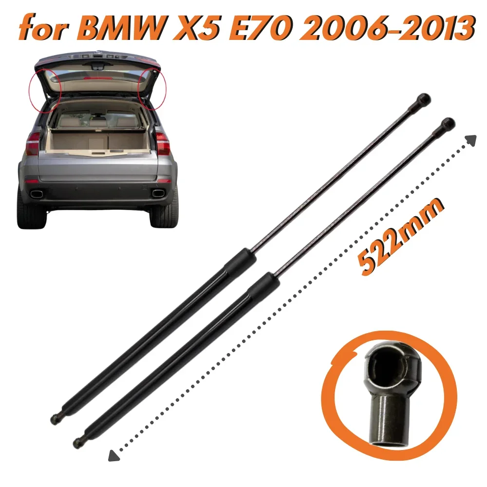 Qty(2) Rear Trunk Tail Gate Tailgate Struts Boot Gas Spring Shock Lift Struts Support Rod For BMW X5 E70 5-door SUV 2006-2013