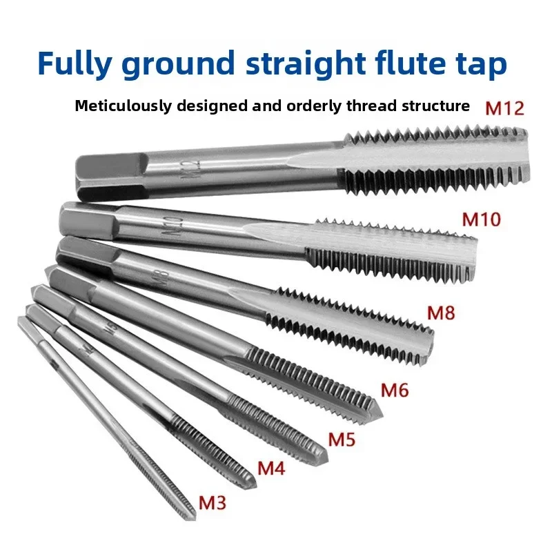 6/8 قطعة Hss اليد المسمار الحنفية يموت وجع Schroefdraad متري التوصيل الحنفية M3 M4 M5 M6 m8 M8 M12 مع Verstelbare الحنفية وجع 1/16-1/2" #4