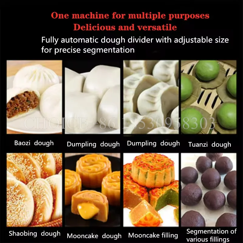 Automatic 1-500g Dough Divider Machine Commercial Small Dough Divider Rolling Maker Electric Dough Ball Cutting Cutter Maker