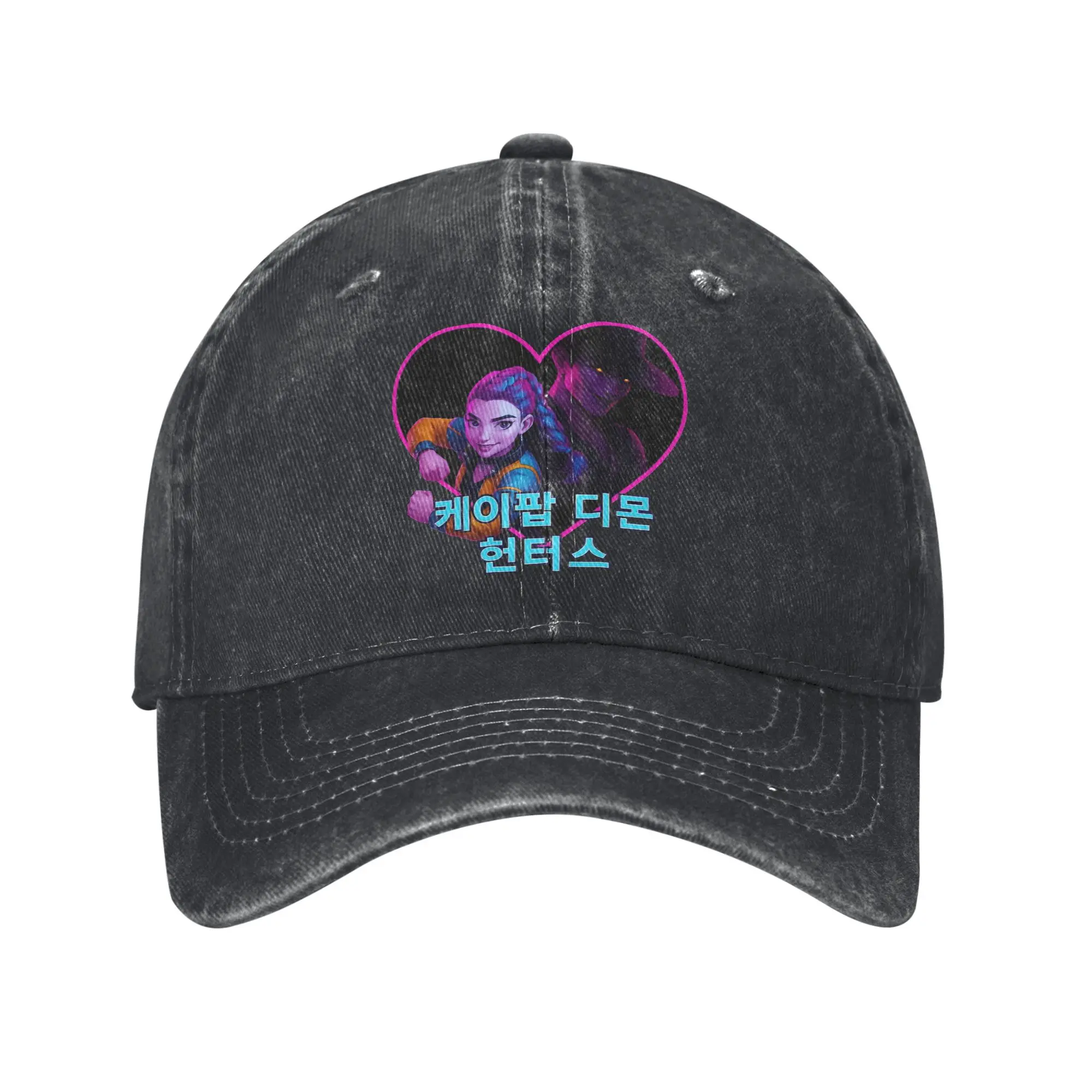 

Rumi And Jinu K Pop Demon Hunters Sun Baseball Cap Men Washed Trucker Hat Sunscreen Print Outdoor Sport Snapback Cap Gift Idea