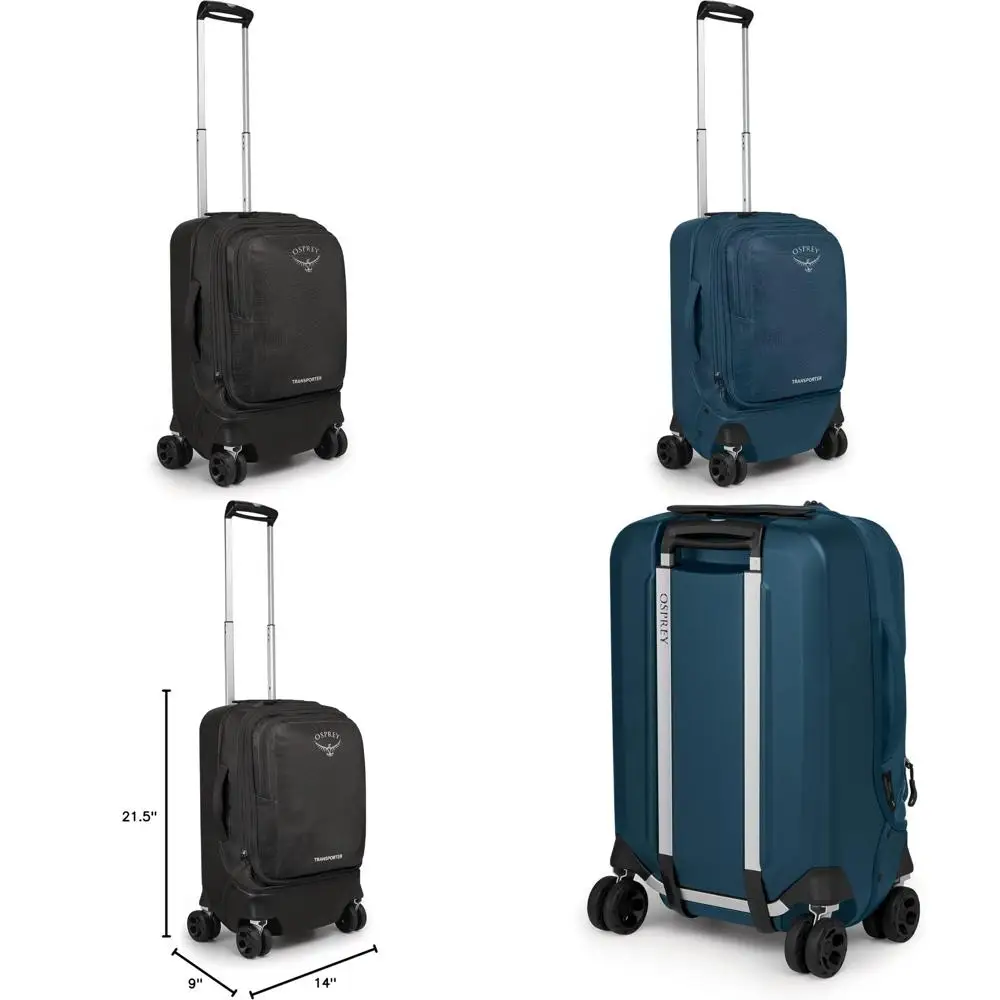 

гибридная ручная кладь с 4 спинневыми колесами, вместимость 22 дюйма, 36 л, черная