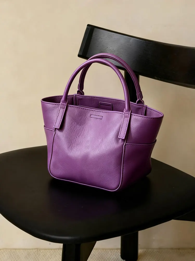 

Purple Bucket Handbag Women's Commuter Bag Lightweight Luxury Handbag Shoulder Bag for Summer Casual Scenarios