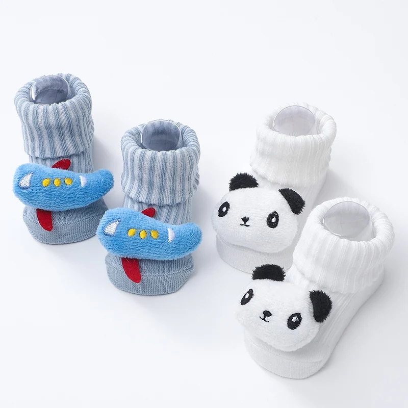 Baby Socks For Girl Boys Cartoon Anti Slip Soft Warm Winter Autumn Toddler Indoor Floor Socks For Kids 0-12M